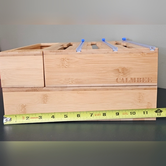 Organizer for plastic wrap, parchment, foil + zip bags. Brand New in Box. - Picture 6 of 12